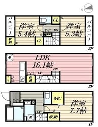 URBAN PARK三鷹の物件間取画像